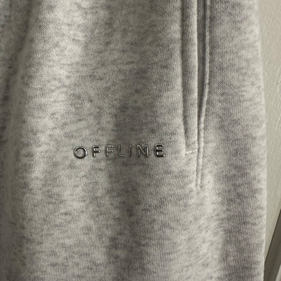 OFFLINE by Aerie Cloud Fleece Baggy Jogger Grey Color size small - Picture 3 of 7
